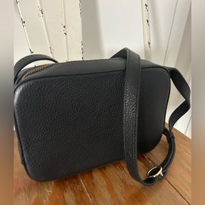 Used Black Leather Cuyana Crossbody